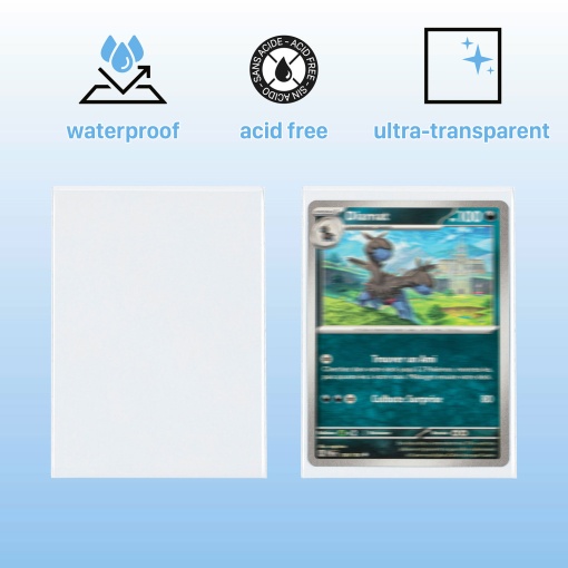 Bolsa para cartas colecionáveis individual 9,5x6,7cm (100 unidades) VIQUEL MyCards