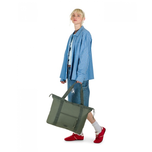 Mala de viagem EASTPAK Travel Tote monotone khaki adaptável a trolley