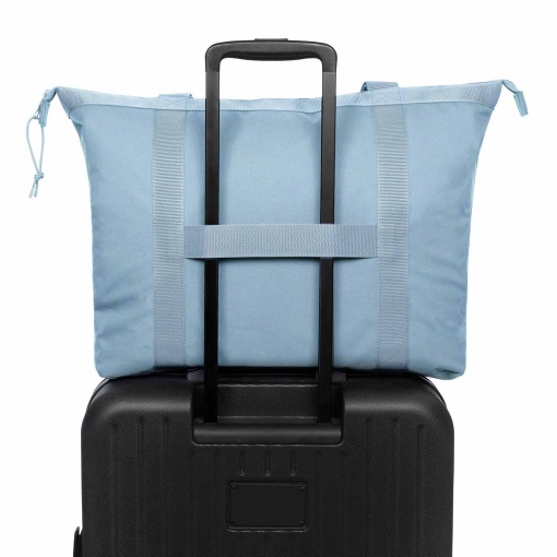 Mala de viagem EASTPAK Travel Tote monotone blue adaptável a trolley