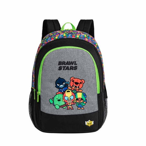Mochila com bolsa para portátil 15,6" BRAWL STARS Ready to Battle 44x32x20cm