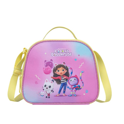 Lancheira térmica Gabby's Dollhouse Best Surprise 24,5x20,5x11cm adaptável a trolley