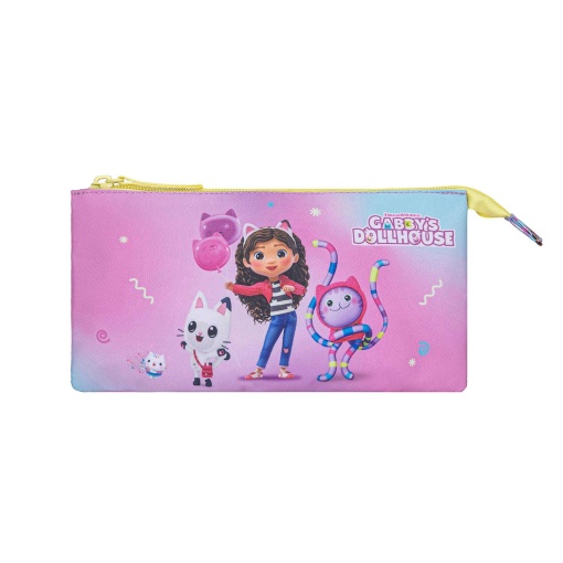 Estojo triplo Gabby's Dollhouse Best Surprise