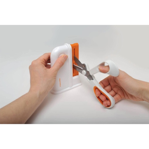 FISKARS white scissor sharpener