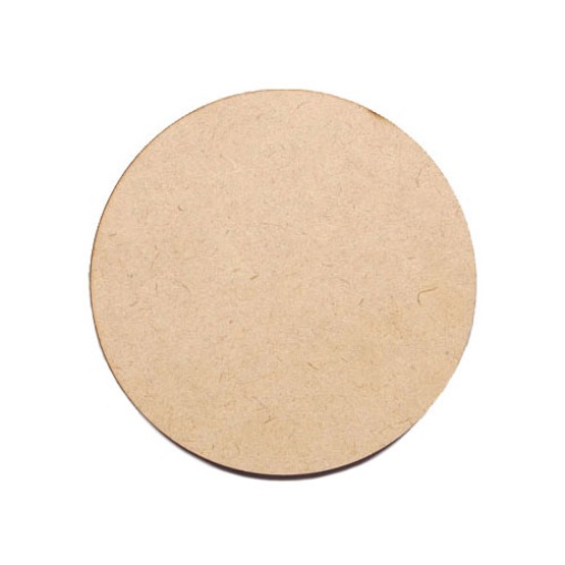 Base de madeira MDF redonda 8x0,5cm