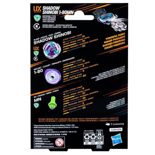 Beyblade x Shadow Shinobi 1-80MN HASBRO