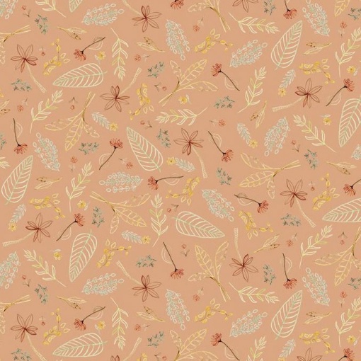 Tecido HILOGAR Mini Menagerie 11 pêssego 1x1,10m