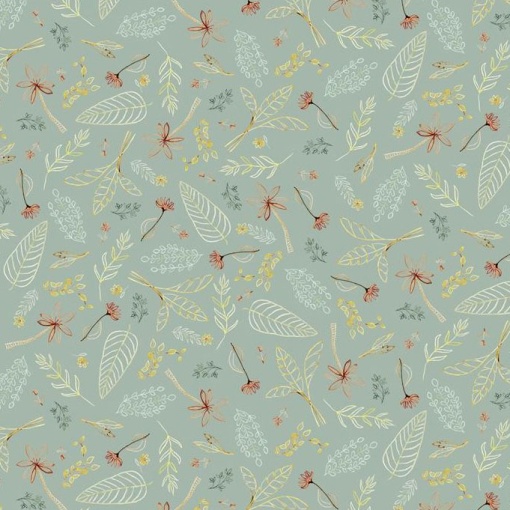 Tecido HILOGAR Mini Menagerie 12 menta 1x1,10m