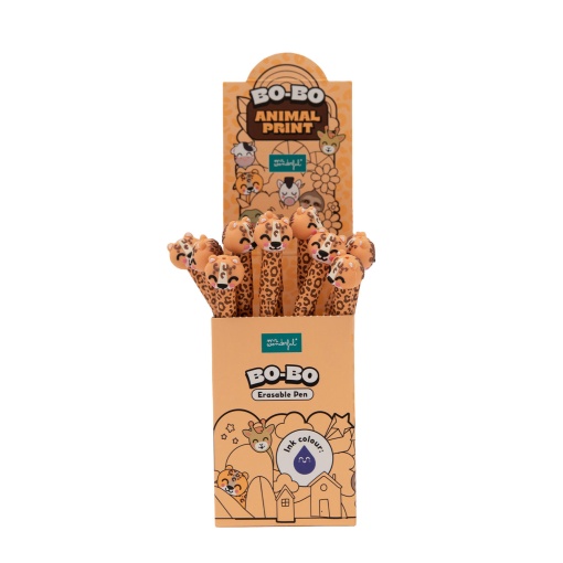 Esferográfica apagável MR. WONDERFUL Bo-Bo leopardo "Let's have a race!"