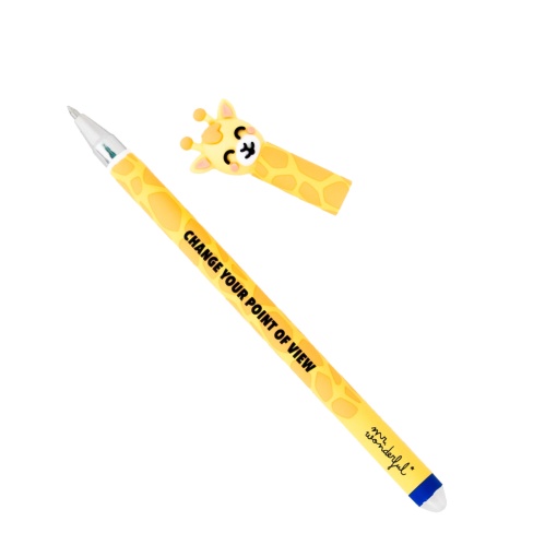 Erasable ballpoint pen MR. WONDERFUL Bo-Bo giraffe "Change your point of view"