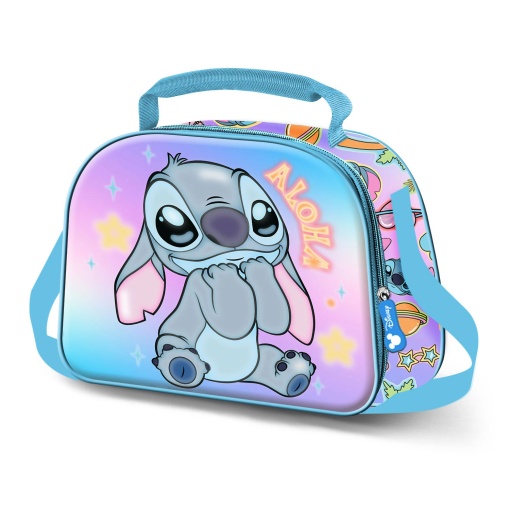 Lancheira térmica DISNEY Stitch 3D Elite Mischiev 25,5x20x10cm