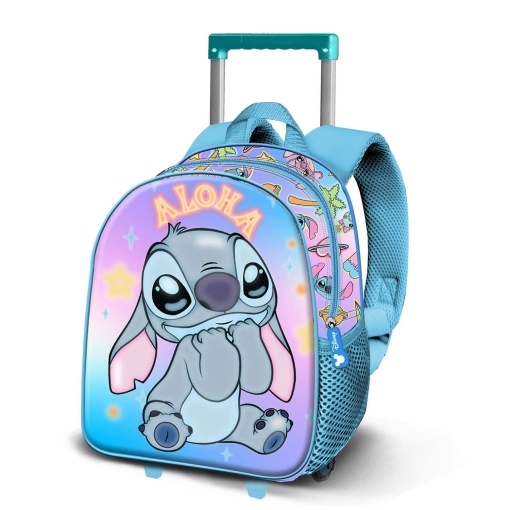 Mochila trolley DISNEY Stitch 3D Elite Mischiev 34x26x13cm
