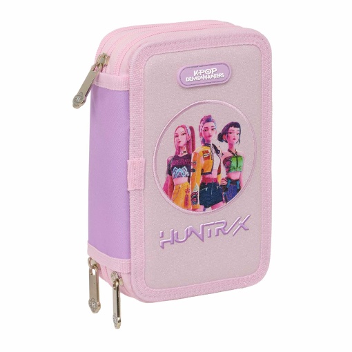 Estojo triplo com carga K-POP Demon Hunters Iconic - 37 peças