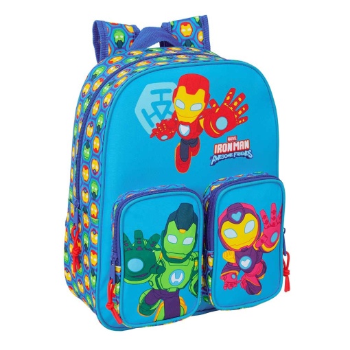 Mochila MARVEL Iron Man and His Awesome Friends 34x26x11cm adaptável a trolley