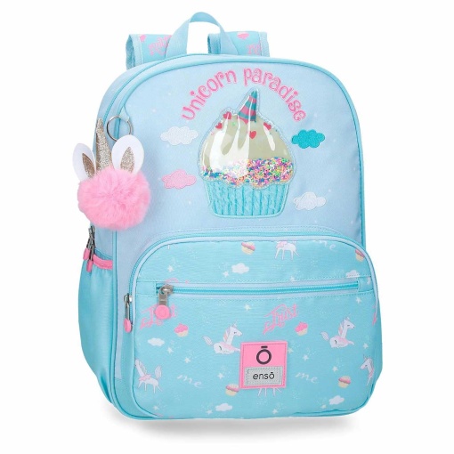Mochila ENSO Unicorn Paradise 38x30x12cm adaptável a trolley