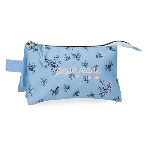 Estojo triplo PEPE JEANS Olivia azul claro