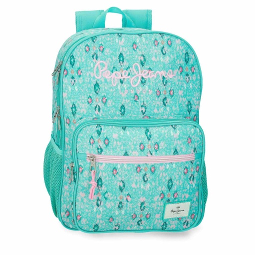 Mochila PEPE JEANS Sun turquesa 40x30x12cm adaptável a trolley