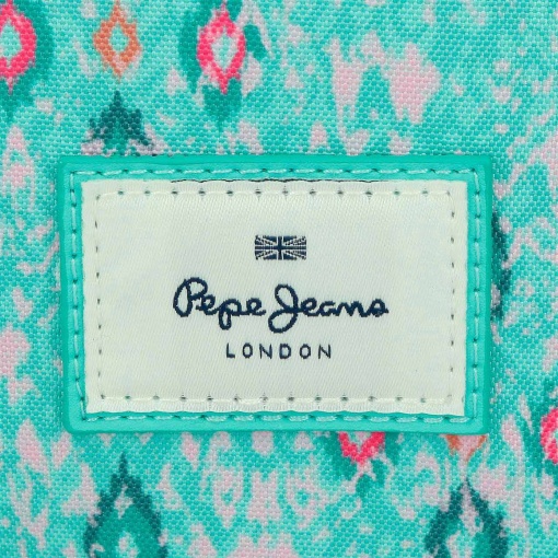 Mochila PEPE JEANS Sun turquesa 40x30x12cm adaptable a carro