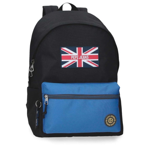 Mochila PEPE JEANS Henry negro 44x31x17,5cm adaptável a trolley