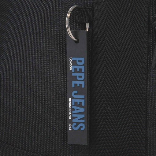 Mochila PEPE JEANS Henry negra 44x31x17,5cm adaptable a carro