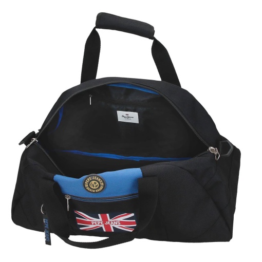 Bolsa de deporte negra PEPE JEANS Henry 55x27x20cm
