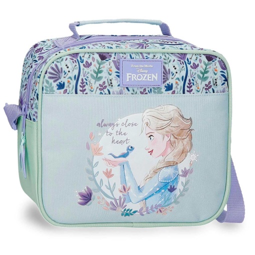 Lancheira Disney Frozen Close to the Heart 27x32x13cm adaptável a trolley