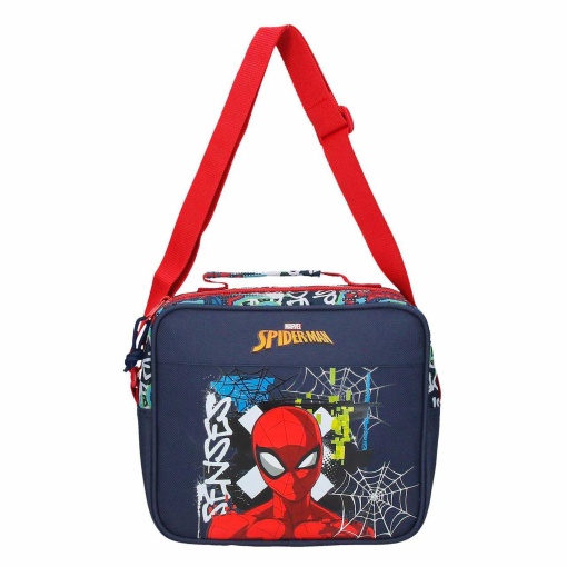 Fiambrera térmica graffiti de Spiderman, 23x20x9cm, adaptable a carro.