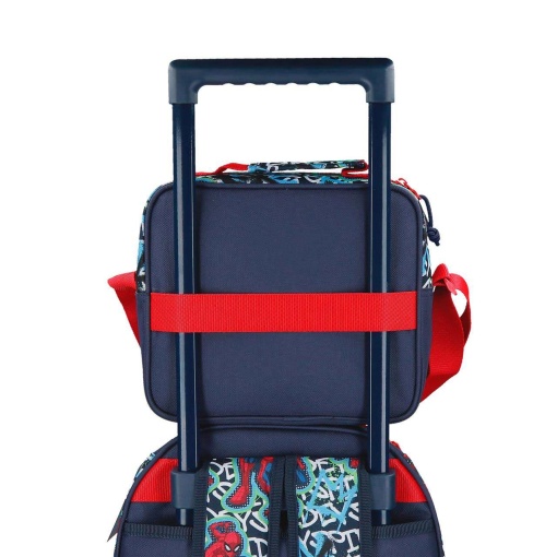 Fiambrera térmica graffiti de Spiderman, 23x20x9cm, adaptable a carro.