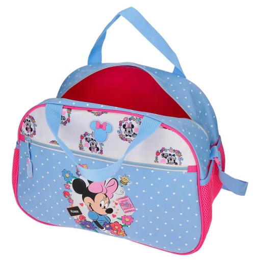 Bolsa de deporte Disney Minnie Mouse Flores 40x28x22cm