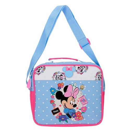 Lancheira Disney Minnie Mouse Flowers 23x20x9cm adaptável a trolley