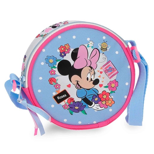 Bolsa de tiracolo DISNEY Minnie Mouse Flowers 14x14x4cm