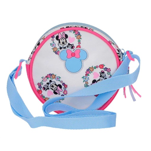 Bolso de hombro Disney Minnie Mouse Flores, 14x14x4cm