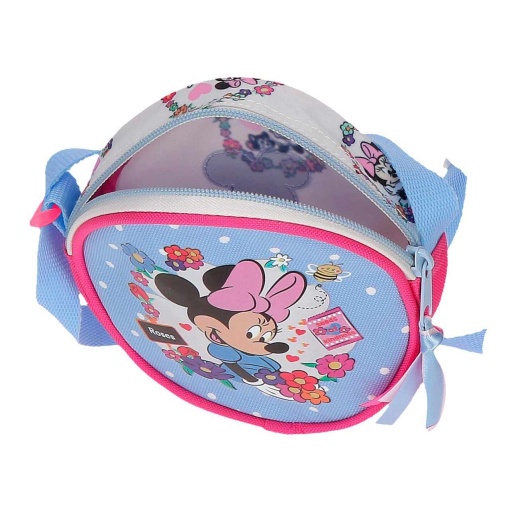 Bolso de hombro Disney Minnie Mouse Flores, 14x14x4cm