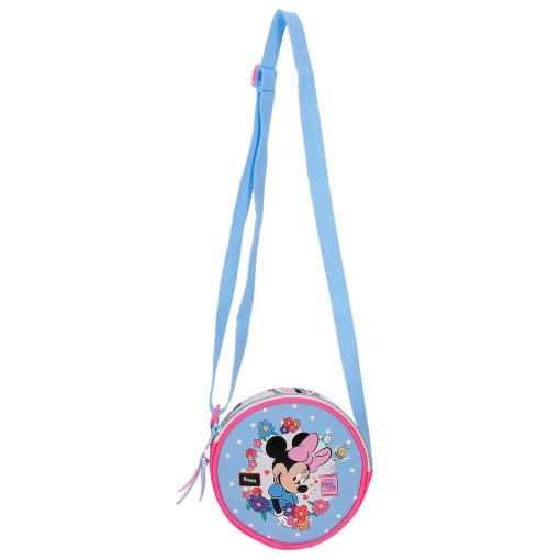 Bolso de hombro Disney Minnie Mouse Flores, 14x14x4cm
