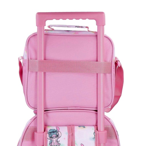 Lancheira Disney Stitch Aloha 23x20x9cm adaptável a trolley