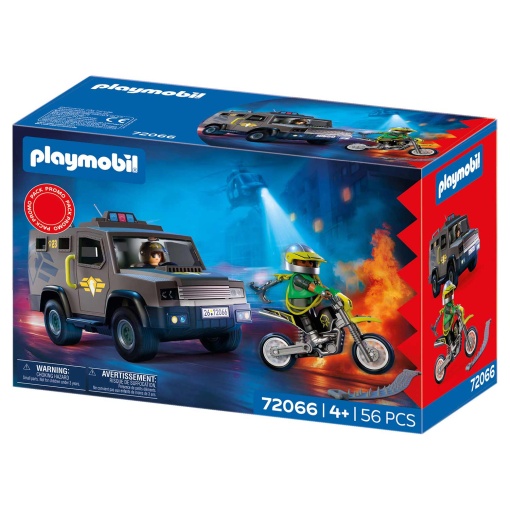 PLAYMOBIL Promo Pack Veículo Tático da Polícia Especial 72066