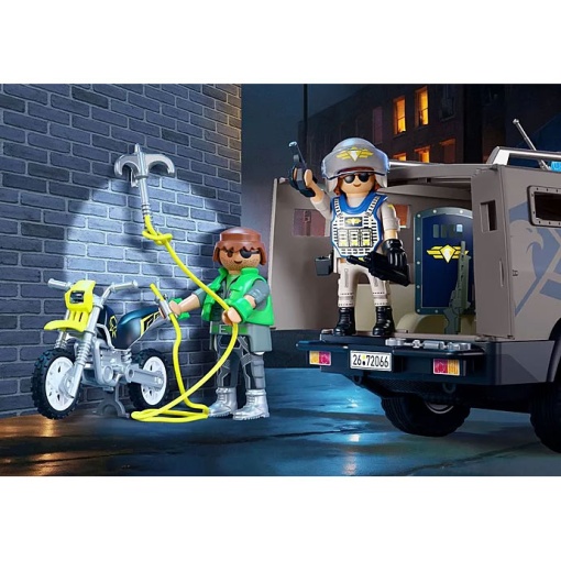 Pack promocional PLAYMOBIL Vehículo táctico policial especial 72066