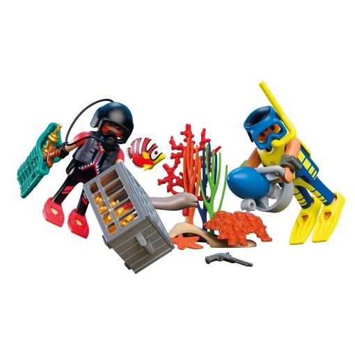 PLAYMOBIL City Action Policía Buzo con Tesoro 72078