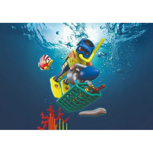 PLAYMOBIL City Action Policía Buzo con Tesoro 72078