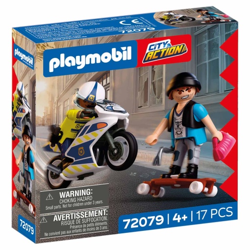 PLAYMOBIL City Action Motorcycle Chase 72079