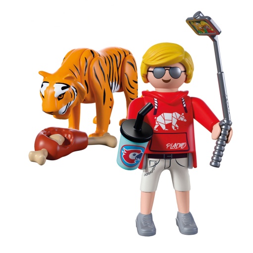 PLAYMOBIL Animal & Friends Zoo: Tigre e Visitante 72089