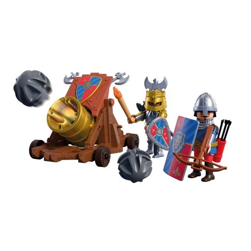 PLAYMOBIL Caballeros León Cañón de fuego 72115