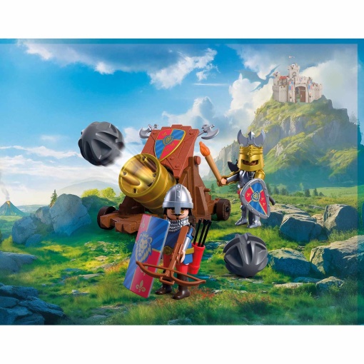PLAYMOBIL Caballeros León Cañón de fuego 72115