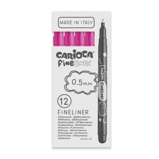 CARIOCA Fineliner 0.5mm Fuchsia Pink