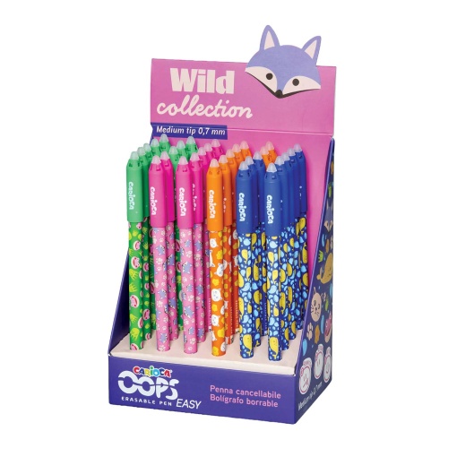 Esferográfica apagável CARIOCA Oops Easy Wild sortido