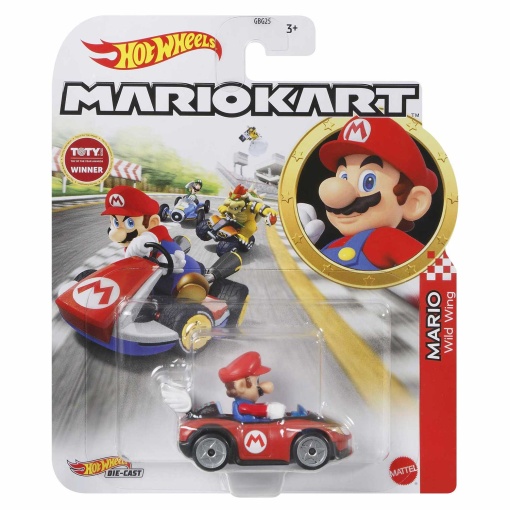 HOT WHEELS Mario Kart car + Mario Wild Wing Mattel GBG25/GRN17 figure