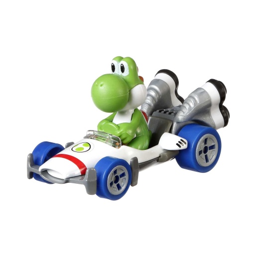 Coche HOT WHEELS Mario Kart + figura Yoshi B-Dasher Mattel GBG25/GBG29