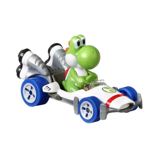 Coche HOT WHEELS Mario Kart + figura Yoshi B-Dasher Mattel GBG25/GBG29