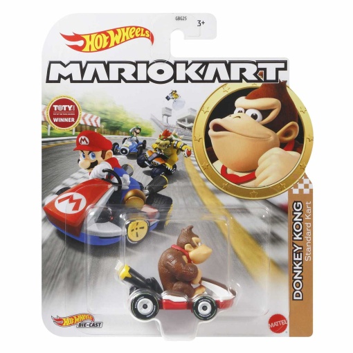 HOT WHEELS Mario Kart car + figure Donkey Kong Standard Kart Mattel GBG25/GRN24