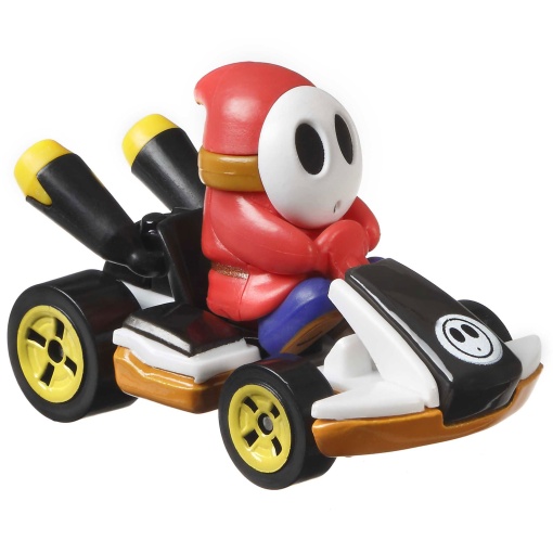 HOT WHEELS Mario Kart coche + figura Shy Guy Standard Kart Mattel GBG25/GRN25