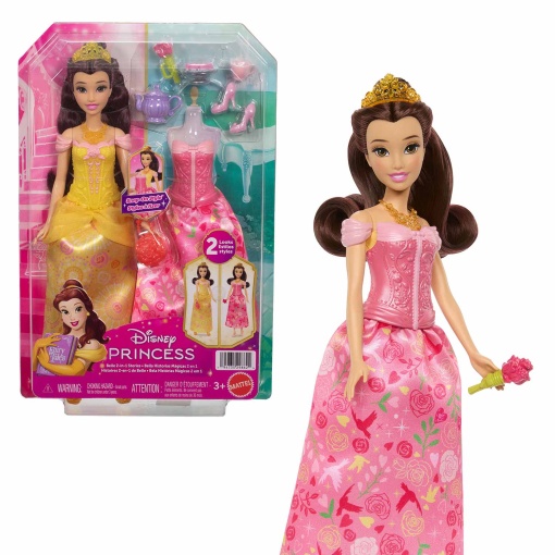 DISNEY PRINCESS Belle Stories 2 in 1 Mattel JFJ82